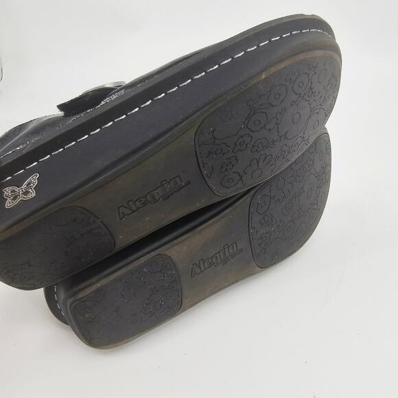 Alegria Black Paloma Patent Leather Mary Jane Platform Slip On Shoe 41 / 10.5-11 - Picture 7 of 9